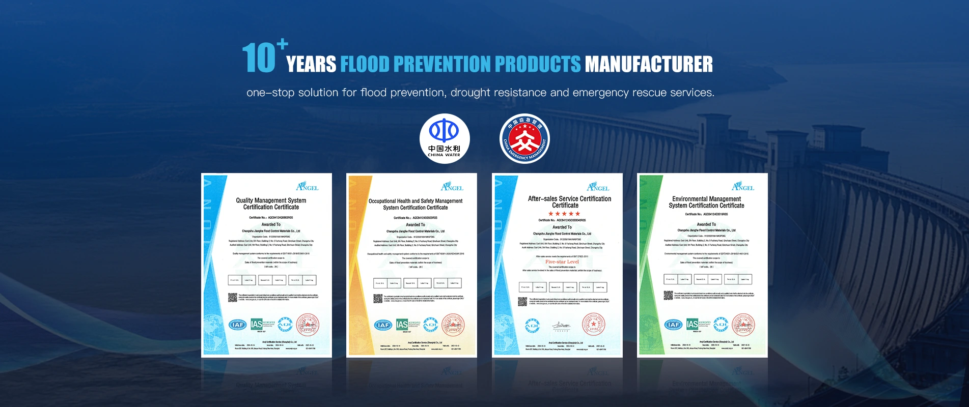 ISO 9001 жана ISO 14001 сертификаттары